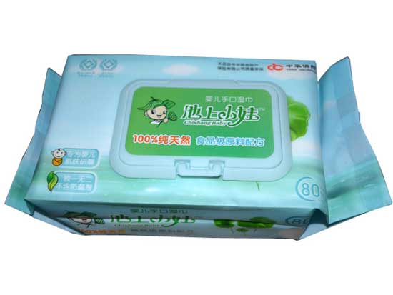 池上小娃嬰兒手口濕巾蓋裝80片