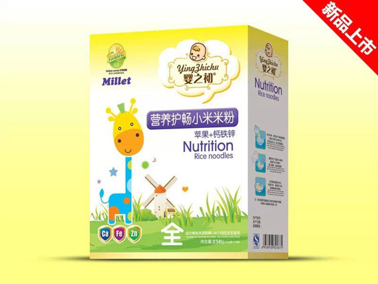 嬰之初蘋果+鈣鐵鋅護(hù)腸營養(yǎng)米粉