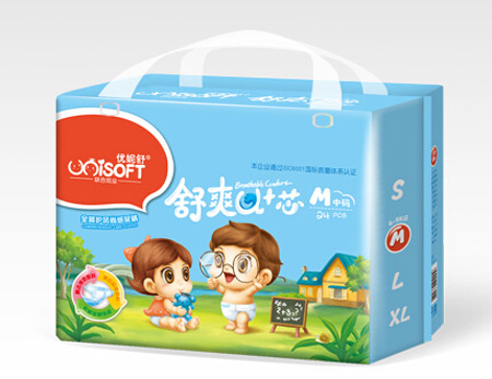 優(yōu)妮舒爽U+芯風(fēng)尚紙尿褲中包