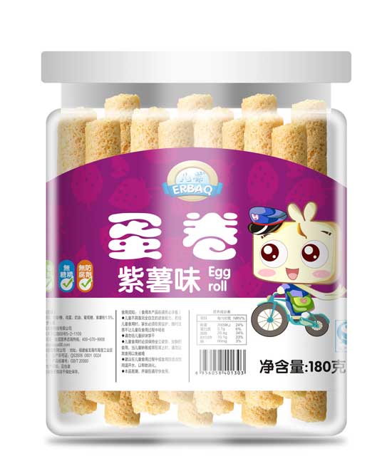 兒葆紫薯味蛋卷