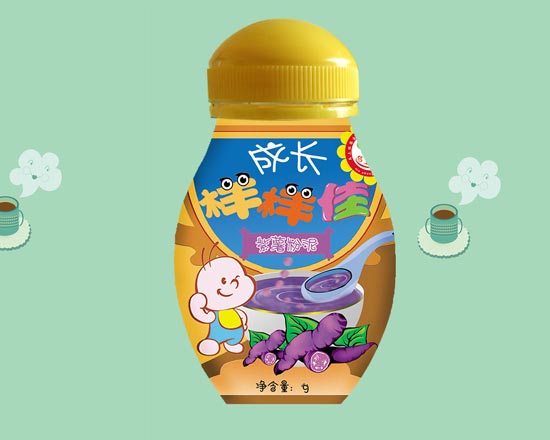 成長(zhǎng)樣樣佳紫薯保齡瓶粉泥