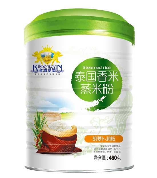 金盾愛嬰胡蘿卜潤(rùn)暢泰國香米蒸米粉