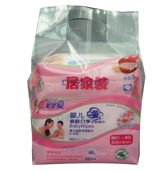 安安愛嬰兒口水親膚水紡棉巾居家型