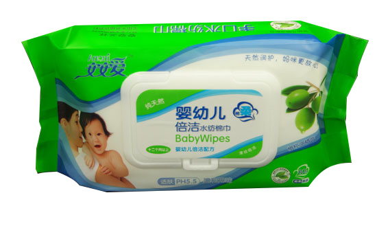 安安愛嬰幼兒倍潔水紡棉巾80片