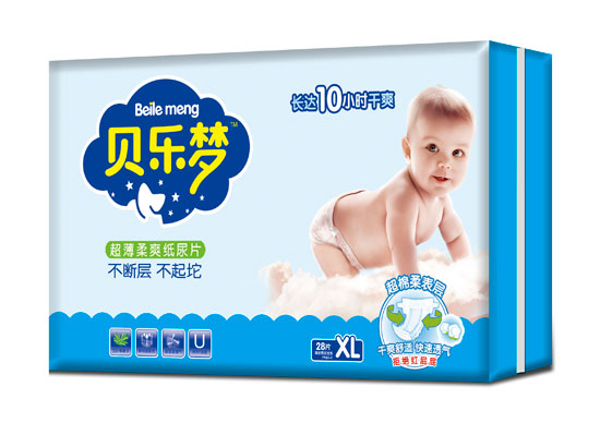 貝樂(lè)夢(mèng)超薄柔爽紙尿片XL碼