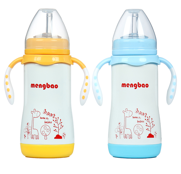 盟寶新款保溫奶瓶