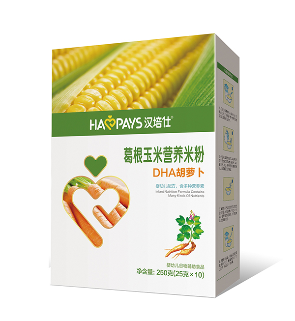漢培仕葛根+玉米 DHA胡蘿卜營(yíng)養(yǎng)米粉 盒裝