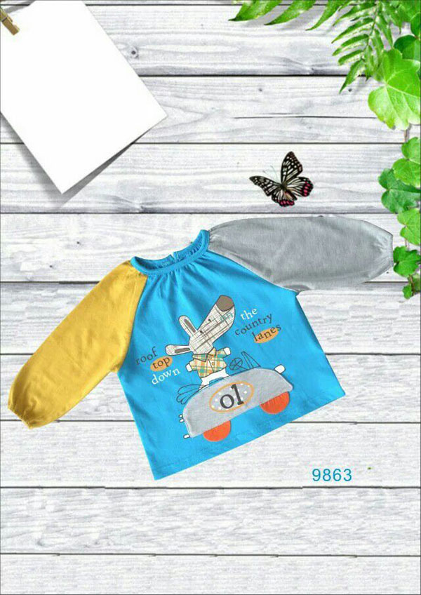 快樂小天天衛(wèi)衣 藍黃色