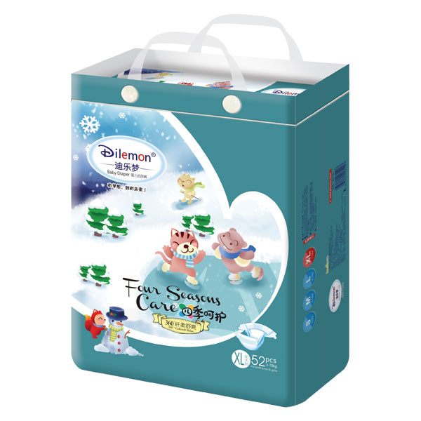 迪樂夢(mèng)纖柔舒爽嬰兒紙尿褲大包XL52