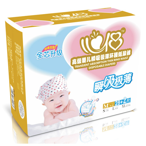 心侶瞬吸極薄紙尿褲M30片