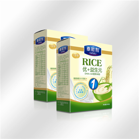 泰斯利優(yōu)+益生元營(yíng)養(yǎng)米粉盒裝-DHA+AA配方