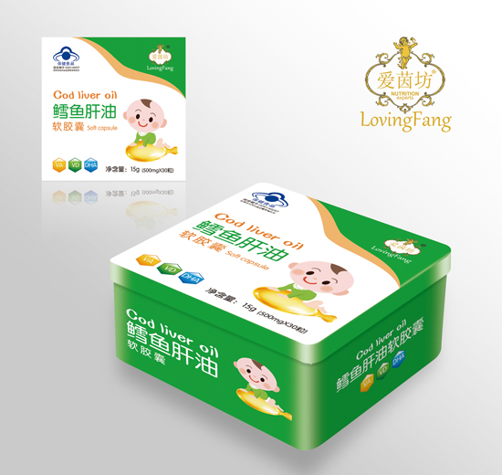 愛(ài)茵坊鱈魚(yú)肝油軟膠囊