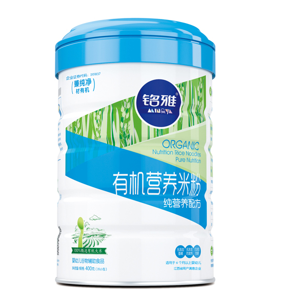 銘雅純營養(yǎng)有機營養(yǎng)米粉(聽裝)