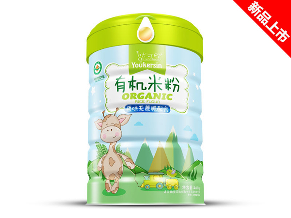 優(yōu)可欣鐵聽原味無(wú)蔗糖有機(jī)米粉聽裝