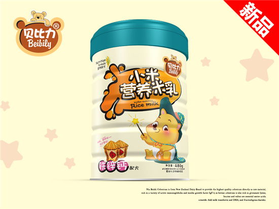 貝比力小米營養(yǎng)米乳鈣鐵鋅配方聽裝