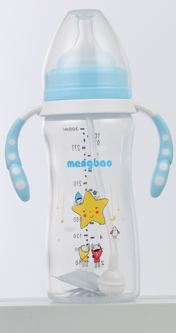   �ˌ�С�U����͸PP��ƿ300ml-�{(l��n)ɫ