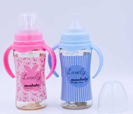 盟寶300ml系列自動吸炫彩PPSU奶瓶
