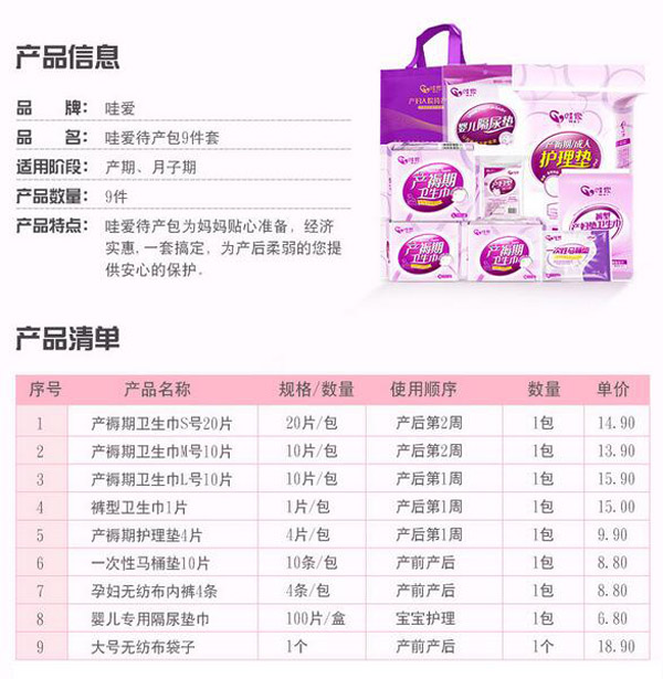 哇愛(ài) 孕婦9件套待產(chǎn)包產(chǎn)品信息.jpg