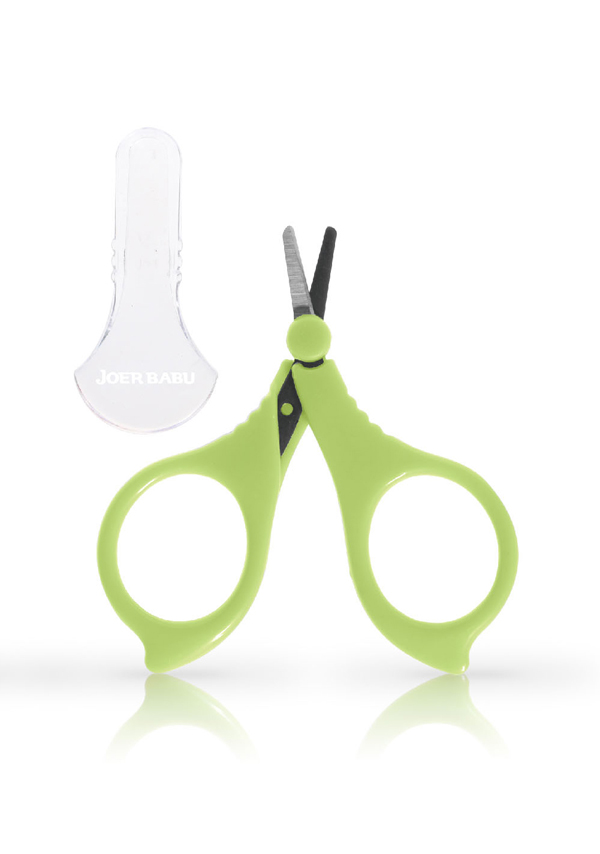 小袋鼠巴布嬰幼兒安全剪刀綠色