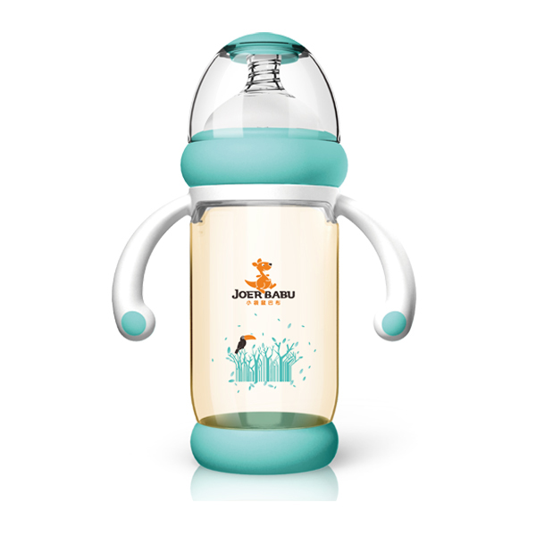 小袋鼠巴布防燙PPSU奶瓶BP-857藍色