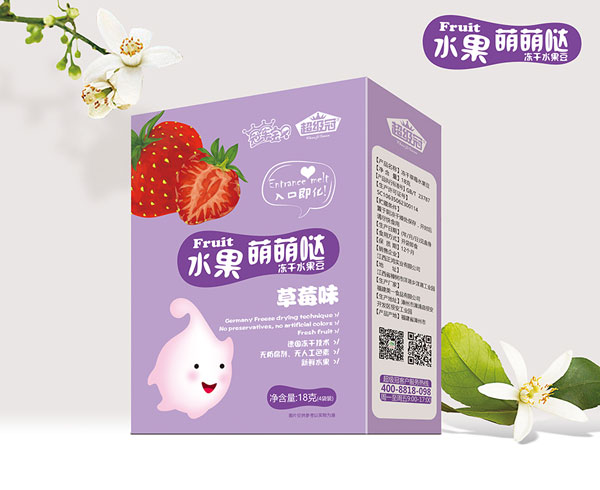 冠軍寶貝超級(jí)冠凍干水果奶豆(草莓)