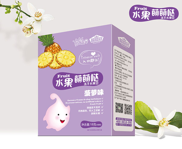 冠軍寶貝超級(jí)冠凍干水果奶豆(菠蘿)