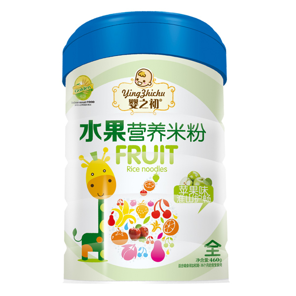 嬰之初水果營養(yǎng)米粉-蘋果味淮山護(hù)暢罐裝