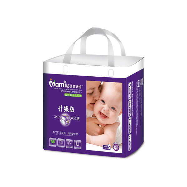 媽咪艾無(wú)憂紙尿褲升級(jí)版360°大環(huán)腰紙尿褲S