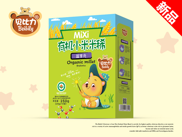 貝比力有機小米米稀-益生元盒裝
