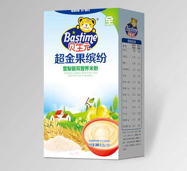 貝生元超金果繽紛雪梨銀耳營(yíng)養(yǎng)米粉盒裝