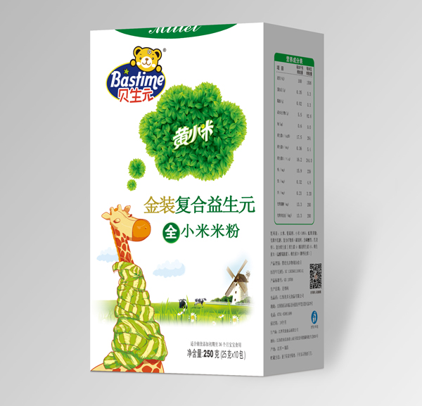貝生元金裝復合益生元黃小米米粉盒裝