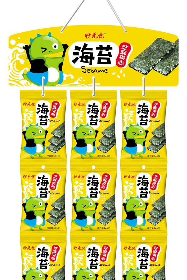 妙無(wú)憂海苔芝麻夾心系列