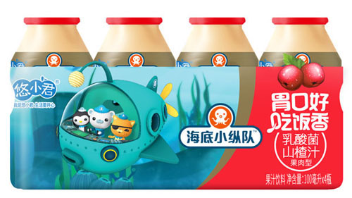 海底小縱隊乳酸菌山楂汁四連膜