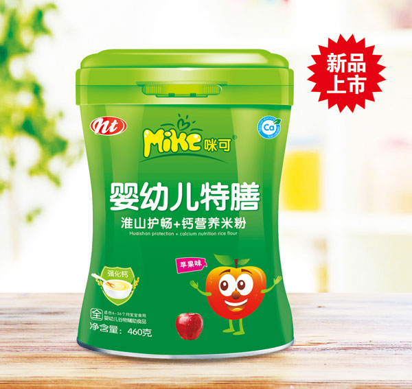 咪可嬰幼兒特膳淮山護(hù)暢+鈣營(yíng)養(yǎng)米粉(蘋果味)