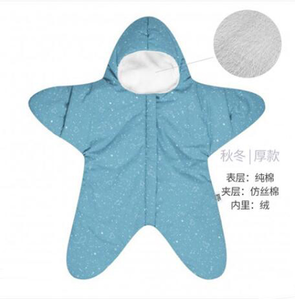 西班牙baby bites 嬰兒小海星睡袋 藍(lán)綠色秋冬厚款.jpg 西班牙baby bites 嬰兒小海星睡袋 藍(lán)綠色秋冬厚款.jpg