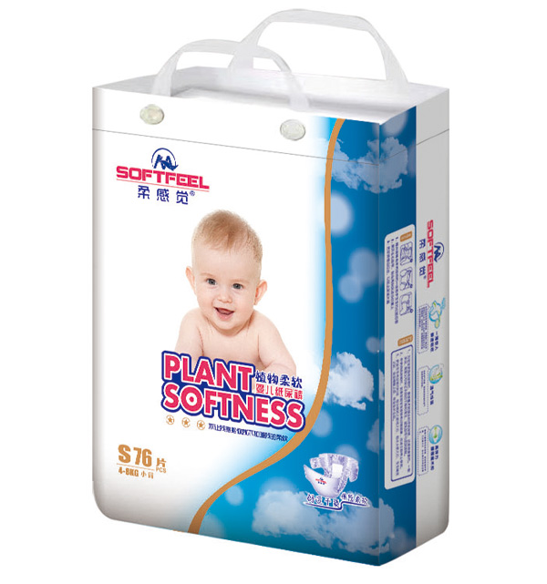 柔感覺植物柔軟嬰兒紙尿褲S76
