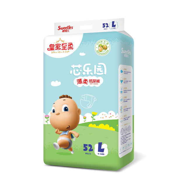 皇家至柔芯樂園薄柔紙尿褲L52