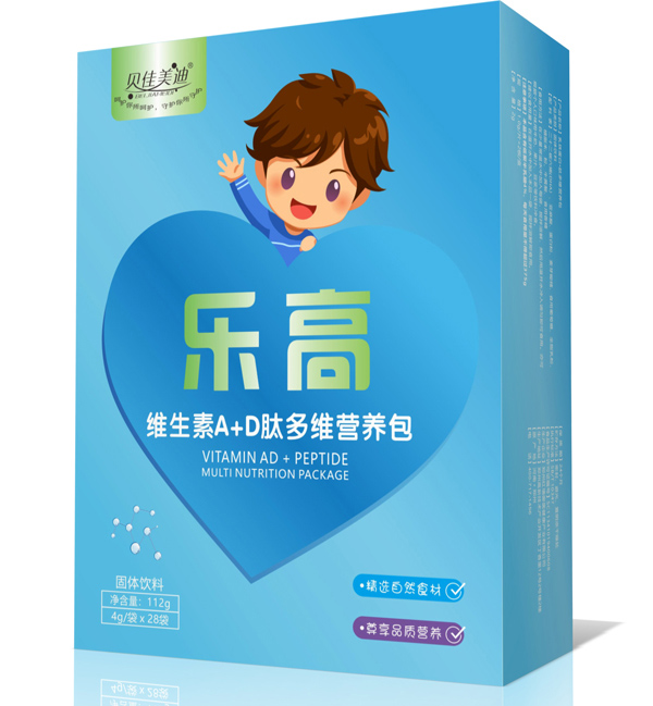 貝佳美迪樂高維生素A+D肽多維營養(yǎng)包