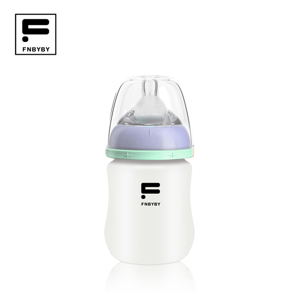 菲尼貝貝B8804臻悅吸硅膠防護(hù)玻璃奶瓶-160ml