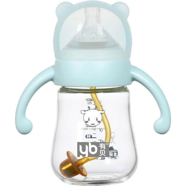 有貝玻璃奶瓶4102 綠色