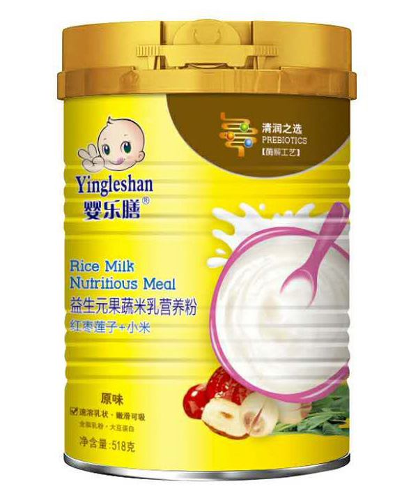 嬰樂膳益生元果蔬米乳營養(yǎng)粉原味 紅棗蓮子+小米