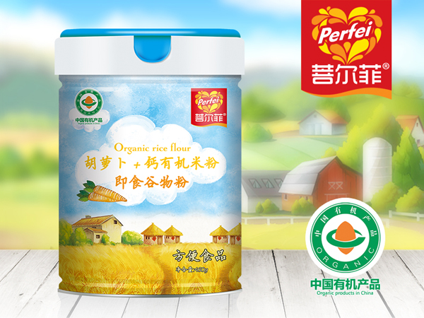 菩爾菲胡蘿卜+鈣有機(jī)米粉 聽(tīng)裝