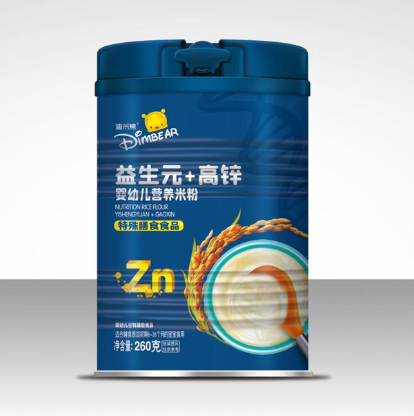 迪米熊嬰幼兒營(yíng)養(yǎng)米粉-益生元+高鋅