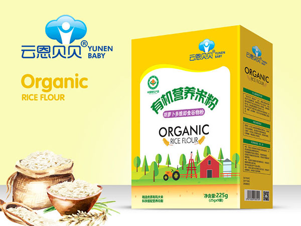 云恩貝貝有機營養(yǎng)米粉-胡蘿卜多維(盒裝)