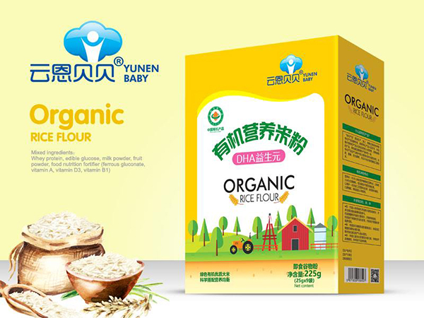 云恩貝貝有機營養(yǎng)米粉-DHA益生元(盒裝)