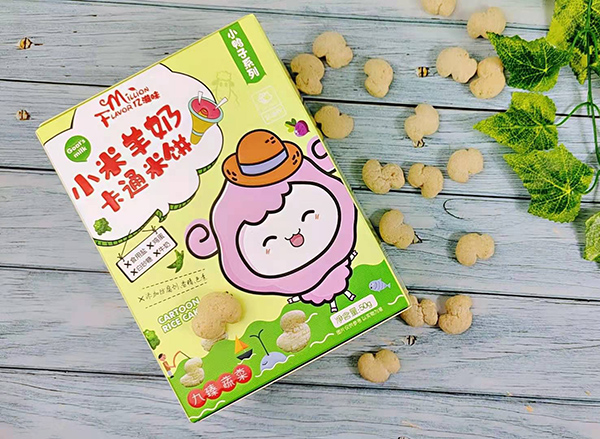 億滋味小米羊奶卡通米餅 九臻蔬菜