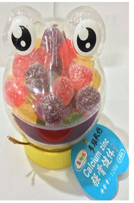 鑫納福軟糖青蛙造型 強(qiáng)骨健體