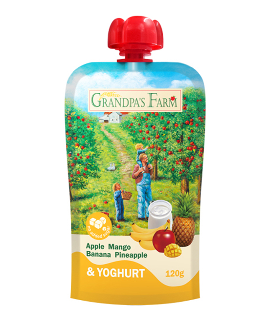 爺爺?shù)霓r(nóng)場(chǎng)風(fēng)味發(fā)酵乳蘋(píng)果芒果香蕉菠蘿泥