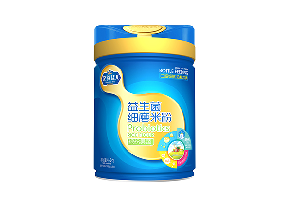 至尊佳兒益生菌細(xì)磨米粉聽裝 繽紛果蔬