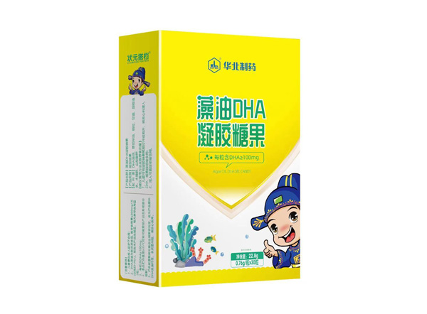 狀元搭檔藻油DHA凝膠糖果豎盒